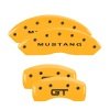 MGP 4 Caliper Covers Engraved Front Mustang Rear S197/GT Yellow Finish Black Char 2003 Ford Mustang thumbnail 8
