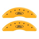 MGP 4 Caliper Covers Engraved F & R Oval Logo/Ford Yellow Finish Black Char 2007 Ford Expedition thumbnail 5