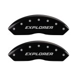 MGP 4 Caliper Covers Engraved Front & Rear Explorer/2011 Black Finish Silver Char 2010 Ford Explorer thumbnail 4