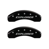 MGP 4 Caliper Covers Engraved Front & Rear Explorer/2011 Black Finish Silver Char 2010 Ford Explorer thumbnail 6