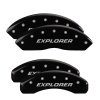 MGP 4 Caliper Covers Engraved Front & Rear Explorer/2011 Black Finish Silver Char 2010 Ford Explorer thumbnail 9