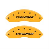 MGP 4 Caliper Covers Engraved Front & Rear Explorer/2011 Yellow Finish Black Char 2006 Ford Explorer thumbnail 1