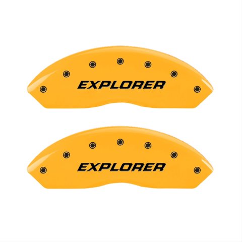MGP 4 Caliper Covers Engraved Front & Rear Explorer/2011 Yellow Finish Black Char 2006 Ford Explorer