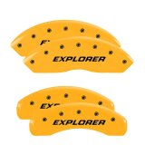 MGP 4 Caliper Covers Engraved Front & Rear Explorer/2011 Yellow Finish Black Char 2006 Ford Explorer thumbnail 7
