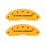 MGP 4 Caliper Covers Engraved Front & Rear Explorer Yellow Finish Black Char 2006 Ford Explorer thumbnail 4