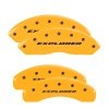 MGP 4 Caliper Covers Engraved Front & Rear Explorer Yellow Finish Black Char 2006 Ford Explorer thumbnail 8