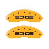MGP 4 Caliper Covers Engraved Front & Rear Edge Yellow Finish Black Char 2008 Ford Edge thumbnail 1
