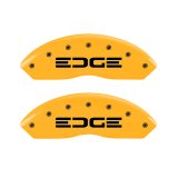 MGP 4 Caliper Covers Engraved Front & Rear Edge Yellow Finish Black Char 2008 Ford Edge thumbnail 6