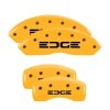 MGP 4 Caliper Covers Engraved Front & Rear Edge Yellow Finish Black Char 2008 Ford Edge thumbnail 9