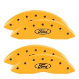 MGP 4 Caliper Covers Engraved Front & Rear MGP Yellow Finish Black Characters 2008 Ford Edge thumbnail 5