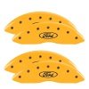 MGP 4 Caliper Covers Engraved F & R Ford Logo Yellow Finish Black Char 2006 Ford F-350 Super Duty thumbnail 8