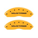 MGP 4 Caliper Covers Engraved Front Mustang Rear Sn95/Gt Yellow Finish Black Char 2001 Ford Mustang thumbnail 2