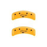 MGP 4 Caliper Covers Engraved Front Mustang Rear Pony Yellow Finish Black Char 2004 Ford Mustang thumbnail 9