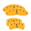 MGP 4 Caliper Covers Engraved Front & Rear Tiffany Snake Yellow Finish Black Char 2005 Ford Mustang thumbnail 8