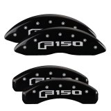 MGP 4 Caliper Covers Engraved Front & Rear Oval Logo/Ford Black Finish Silver Char 2013 Ford F-150 thumbnail 1