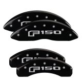 MGP 4 Caliper Covers Engraved Front & Rear Oval Logo/Ford Black Finish Silver Char 2013 Ford F-150 thumbnail 3