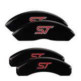 MGP 4 Caliper Covers Engraved Front & Rear No Bolts/St Black Finish Silver Char 2017 Ford Fusion thumbnail 6