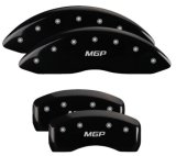 MGP 4 Caliper Covers Engraved Front & Rear MGP Black Finish Silver Characters 2019 Ford Edge thumbnail 4