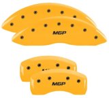 MGP 4 Caliper Covers Engraved Front & Rear MGP Yellow Finish Black Characters 2019 Ford Edge thumbnail 4