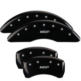 MGP 4 Caliper Covers Engraved Front & Rear MGP Black Finish Silver Char 2018 Volkswagen Atlas thumbnail 2