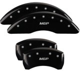 MGP 4 Caliper Covers Engraved Front & Rear MGP Black Finish Silver Char 2018 Volkswagen Atlas thumbnail 4