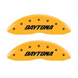 MGP 4 Caliper Covers Engraved Front & Rear Daytona Yellow Finish Black Char 2006 Dodge Charger thumbnail 5