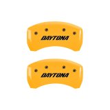 MGP 4 Caliper Covers Engraved Front & Rear Daytona Yellow Finish Black Char 2006 Dodge Charger thumbnail 9
