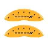 MGP 4 Caliper Covers Engraved F & R w/ Stripes/Dodge Yellow Finish Black Char 2006 Dodge Charger thumbnail 5