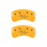MGP 4 Caliper Covers Engraved Fr Challenger Rr Vintage RT Yellow Finish Black Char 07 Dodge Charger thumbnail 2