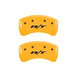 MGP 4 Caliper Covers Engraved Front & Rear RT1-Truck Yellow Finish Black Char 2007 Dodge Charger thumbnail 9
