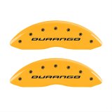 MGP 4 Caliper Covers Engraved Front & Rear Durango Yellow Finish Black Char 2007 Dodge Durango thumbnail 1
