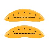 MGP 4 Caliper Covers Engraved Front & Rear Durango Yellow Finish Black Char 2007 Dodge Durango thumbnail 7