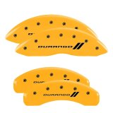 MGP 4 Caliper Covers Engraved F & R w/ Stripes/Durango Yellow Finish Black Char 2007 Dodge Durango thumbnail 5