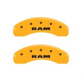 MGP 4 Caliper Covers Engraved Front & Rear Ram Yellow Finish Black Char 2007 Dodge Durango thumbnail 2