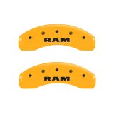 MGP 4 Caliper Covers Engraved Front & Rear Ram Yellow Finish Black Char 2007 Dodge Durango thumbnail 9