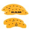 MGP 4 Caliper Covers Engraved Front Ram Rear Ramhead Yellow Finish Black Char 2007 Dodge Durango thumbnail 9