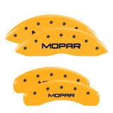 MGP 4 Caliper Covers Engraved F & R Stripes/Dodge Yellow Finish Black Char 2010 Dodge Nitro thumbnail 6