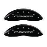 MGP 4 Caliper Covers Engraved Front Charger Rear RT Black Finish Silver Char 2016 Dodge Challenger thumbnail 7