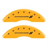 MGP 4 Caliper Covers Engraved F & R Stripes/Dodge Yellow Finish Black Char 2010 Dodge Ram 3500 thumbnail 1