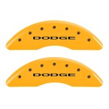 MGP 4 Caliper Covers Engraved Front & Rear Dodge Yellow Finish Black Char 2010 Dodge Ram 3500 thumbnail 2