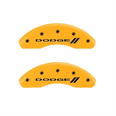 MGP 4 Caliper Covers Engraved F & R w/ Stripes/Dodge Yellow Finish Black Char 2005 Dodge Neon thumbnail 1