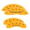 MGP 4 Caliper Covers Engraved Front & Rear Dodge Yellow Finish Black Char 2006 Dodge Durango thumbnail 8