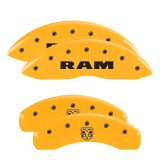 MGP 4 Caliper Covers Engraved Front Ram Rear Ramhead Yellow Finish Black Char 2006 Dodge Durango thumbnail 4