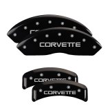 MGP 4 Caliper Covers Engraved F & R C4/Corvette Black Finish Silver Char 1988 Chevrolet Corvette thumbnail 3