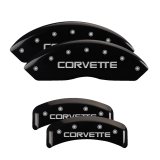 MGP 4 Caliper Covers Engraved F & R C4/Corvette Black Finish Silver Char 1988 Chevrolet Corvette thumbnail 4