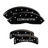 MGP 4 Caliper Covers Engraved F & R C4/Corvette Black Finish Silver Char 1988 Chevrolet Corvette thumbnail 6