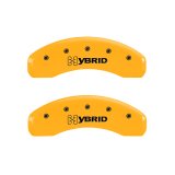 MGP 4 Caliper Covers Engraved F & R GM Style Yellow Finish Black Char 2005 Chevy Silverado 1500 thumbnail 9