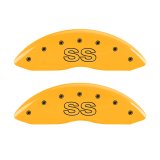 MGP 4 Caliper Covers Engraved Front & Rear Classic/SS Yellow Finish Black Char 2000 Chevrolet Camaro thumbnail 5