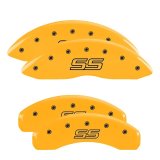 MGP 4 Caliper Covers Engraved F & R Trailblazer SS Yellow Finish Black Char 2008 Chevy Trailblazer thumbnail 3