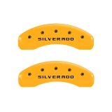 MGP 4 Caliper Covers Engraved Front & Rear Silverado Yellow Finish Black Char 2005 Chevrolet Astro thumbnail 9